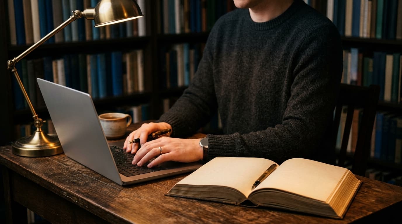 A hand signing a document at a desk